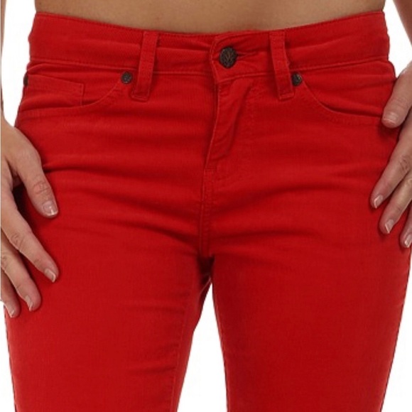 Prana Trinity red spice Corduroy velvet feel Casual‎ Pants new size 4 new - Picture 3 of 5